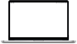 Mac Book Prowith Finder Open PNG image with transparent background