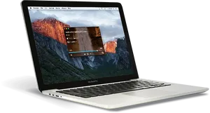 Mac Book Prowith Video Player PNG Image