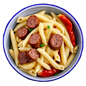 Macaroni with Sausage and Peppers PNG okj27 PNG