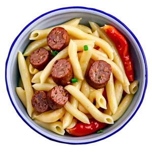 Macaroni With Sausage And Peppers Png Okj27 PNG Image