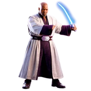 Mace Windu Battle Stance Png 89 PNG Image