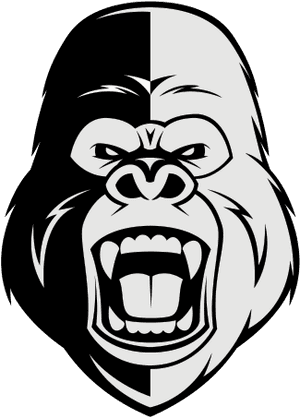 Mad Cartoon Gorilla Face, HD Png Download PNG image with transparent background
