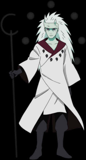 Madara_ Uchiha_ Animated_ Character_ Pose PNG image with transparent background