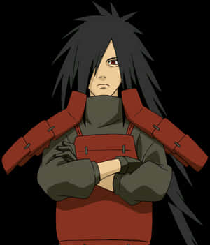 Madara Uchiha Anime Portrait PNG image with transparent background