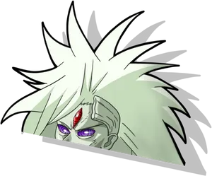 Madara Uchiha Sharingan Glare PNG Image