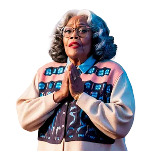 Madea Prayer Scene Png 06272024 PNG Image