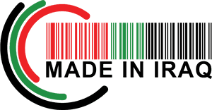 Madein Iraq Barcode Design PNG image with transparent background