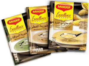 Maggi Excellence Soups - Maggi Soup Excellence Mushroom 3 * 54g, HD Png Download PNG image with transparent background