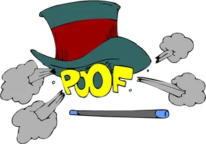 Magic Hat Poof Clipart PNG Image