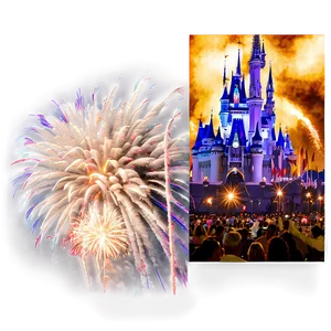 Magic Kingdom Fireworks Display Png 11 PNG Image