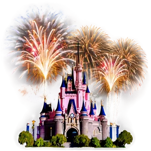 Magic Kingdom Fireworks Display Png 76 PNG Image