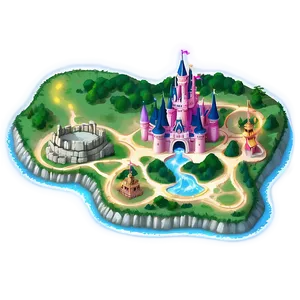 Magic Kingdom Mythical Map Png 49 PNG Image