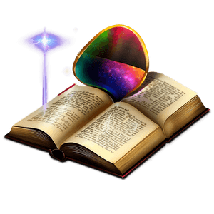 Magic Open Book PNG aou24 PNG image with transparent background