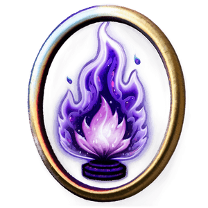 Magic Purple Fire PNG kiy PNG with transparent background