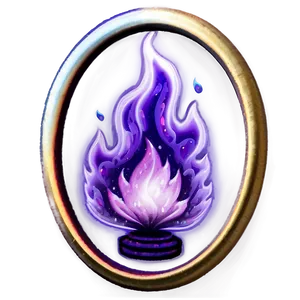 Magic Purple Fire Png Kiy PNG Image