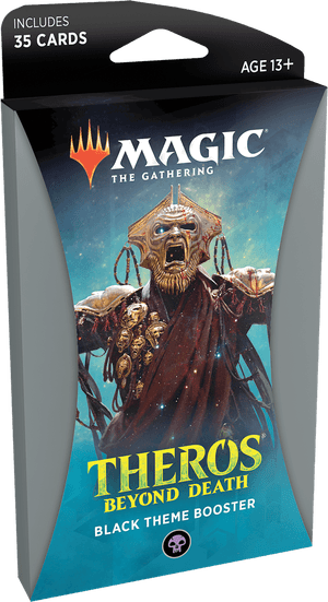 Magic The Gathering Theros Beyond Death Black Theme Booster Pack PNG image with transparent background