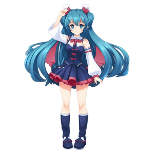 Magical Anime Girl PNG qof17 PNG image with transparent background