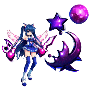 Magical Anime Girl PNG uys27 PNG image with transparent background
