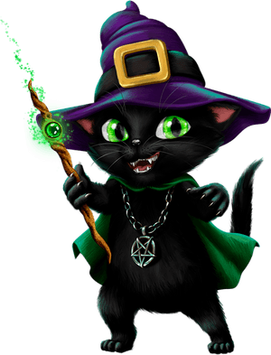 Chat Noir Png, Tube Halloween - Black Cat, Transparent Png PNG