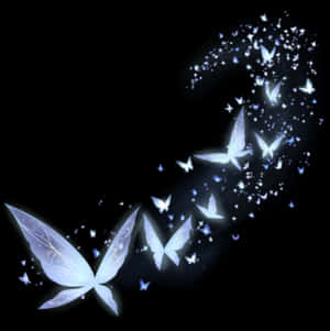 Blue Light Butterfly Png Light, Transparent Png PNG with transparent background
