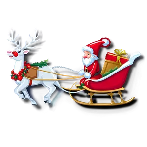 Magical Christmas Sleigh Ride Png Dis PNG Image