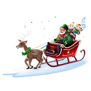 Magical Christmas Sleigh Ride Png Omg3 PNG Image