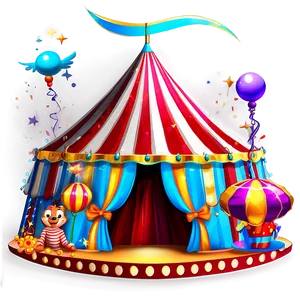 Magical Circus Tent Scene Png 06132024 PNG Image