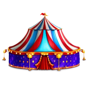 Magical Circus Tent Scene Png Onq49 PNG Image