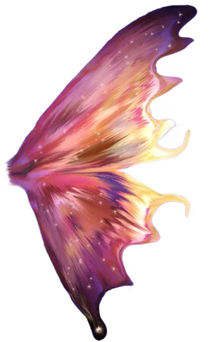 Magical Fairy Wing Illustration PNG Image