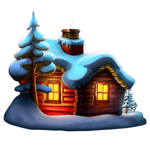 Magical North Pole Scene PNG law PNG