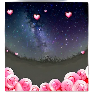 Magical Valentine's Day Night Sky Png 93 PNG Image