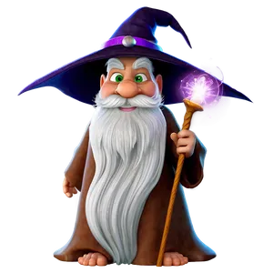 Magical Wizard Cartoon Character Png Dgp21 PNG Image