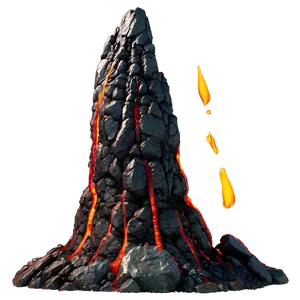 Magma And Rocks Png 40 PNG Image