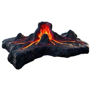 Magma Cracks Effect Png 3 PNG Image