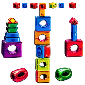 Magnetic Building Blocks Png Nqt PNG Image