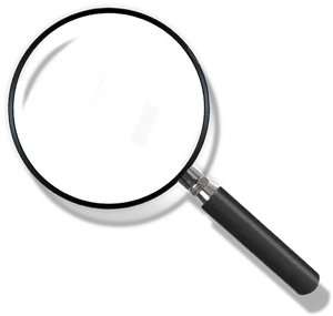 Magnifying Glasson Black Background PNG Image