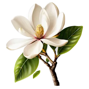 Magnolia Flower Vector Png Qhu66 PNG Image