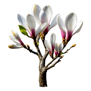 Magnolia Tree in Bloom PNG qgq1 PNG