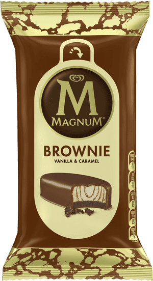 Magnum Ice Cream Brownie, HD Png Download PNG image with transparent background