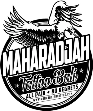 Maharadjah Tattoo Bali Eagle Logo PNG Image