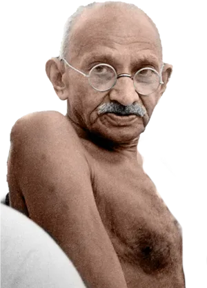 Mahatma Gandhi Portrait PNG Image