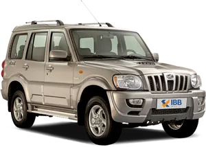 Mahindra Scorpio S U V Side View PNG Image