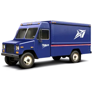 Mail Truck B PNG Image