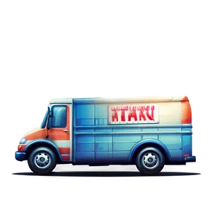 Mail Truck Illustration Png 20 PNG Image