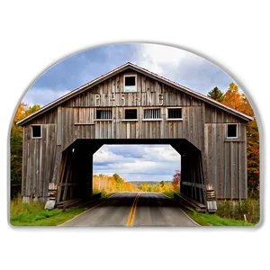 Maine Covered Bridge Charm Png Reo71 PNG Image