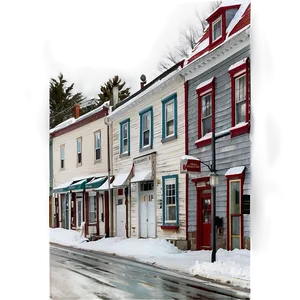 Maine's Quiet Snowy Streets Png 06202024 PNG Image