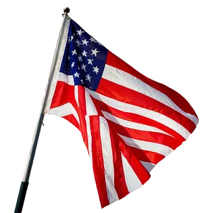 Majestic American Flag On Pole Display Png Wrk63 PNG Image