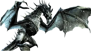 Majestic_ Black_ Dragon_ Artwork PNG Image