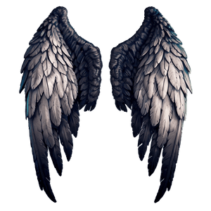Majestic Dark Angel Wings PNG bdm PNG image with transparent background