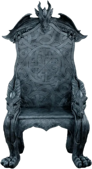 Majestic Dragon Throne Chair.png PNG Image